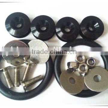 M Quick Release black color Car Fender Fastener Screw Nuts Kit
