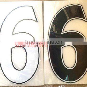 Heat transfer numbers and letters for jersey