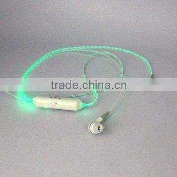 2014 fancy flashing led earphone