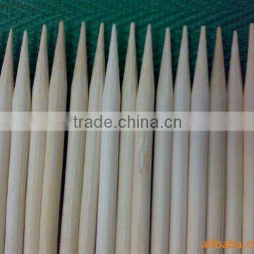 Natural high quality round disposable barbecue sticks