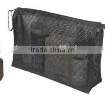 Nylon Balck Mesh Cosmetic Bags/mesh Cosmetic Bag Black Shenzhen Factory photo-2