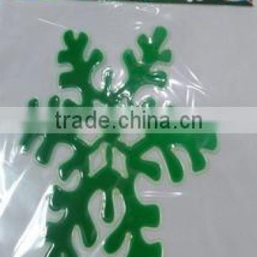 Green snowfalke window sticker,Christmas wall sticker