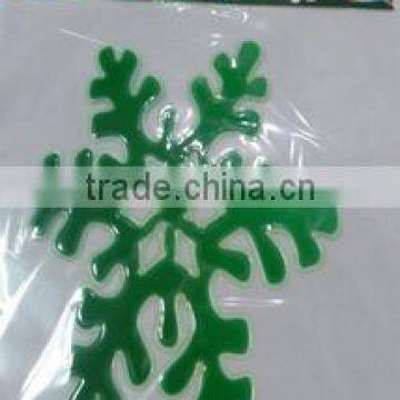 Green Snowfalke Window Sticker,Christmas Wall Sticker