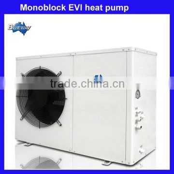 Low temperature EVI high cop heat pump