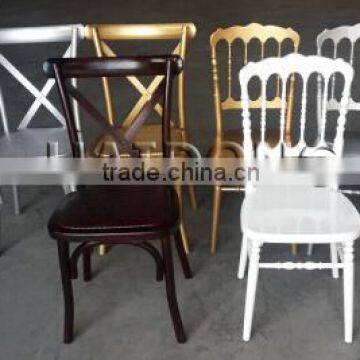 China Wholsale Wood Napoleon Cross Back Chairs