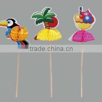 Party Decorative Disposable Tropical Bird Pick