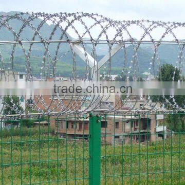 stainless steel Security Fence Razor Barbed Wire for Prison and Airport