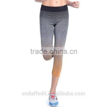 2016 latest design women athletic capris yoga leggings full sublimation Capri