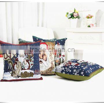 Christmas decorative embroidered woven sofa cushion cover and pillow cover