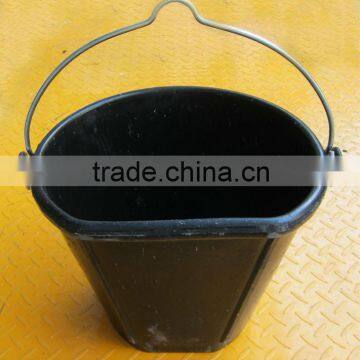 square rubber bucket,rubber tray,feed trough,rubber pail,cubo de goma