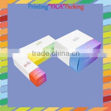 Manufacturer custom top design packaging paper cosmetic box