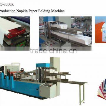 High capacity automatic folding napkin paper equipment