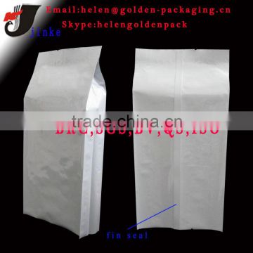 white aluminum foil plastic packaging bag