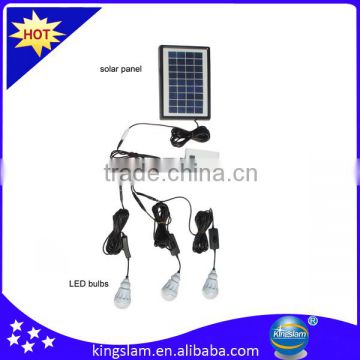 mini solar powered led lights with 3 - 4 led bulbs