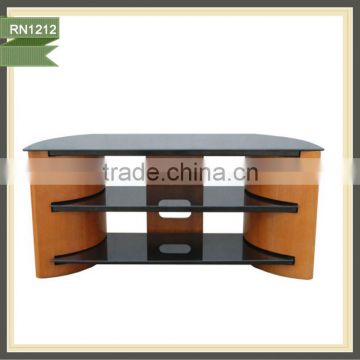 Living Room Furniture modern new design wooden glass tv stand cabinet