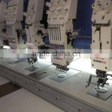 GG758-612,Flat + Coling mixed embroidery machine