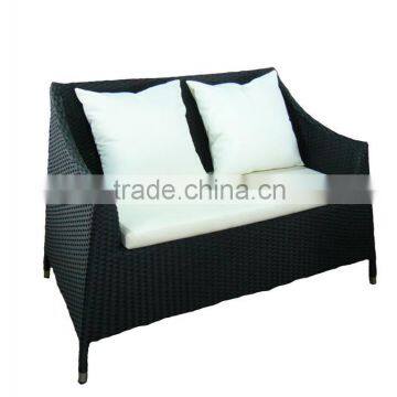 All weather 2 pcs garden rattan sofa