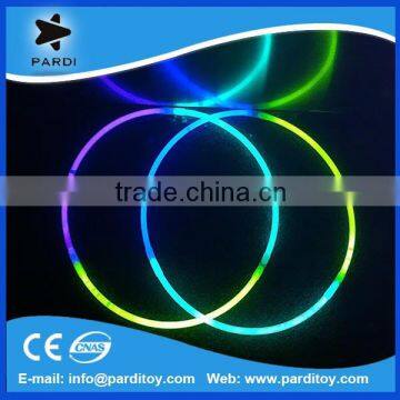 Multi color nightclub glow in the dark halo necklace