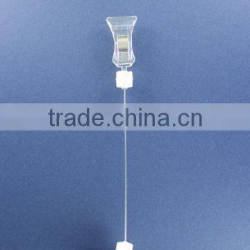 Magnetic round base clear clip or sign holder clear clip or wire extender with magnetic round base clear clip