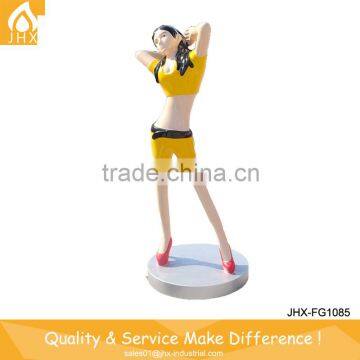 High Quality Beautiful Fiberglass Dancing Girl Figure