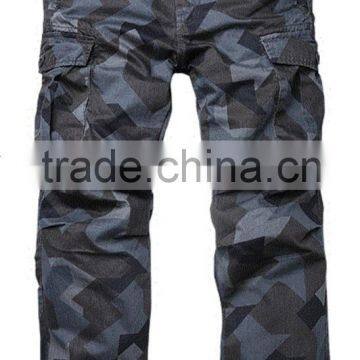 2016 heavy cotton waterproof mens camo cargo pant