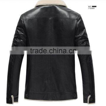 2015 Mens Winter Leather Jacket photo-3