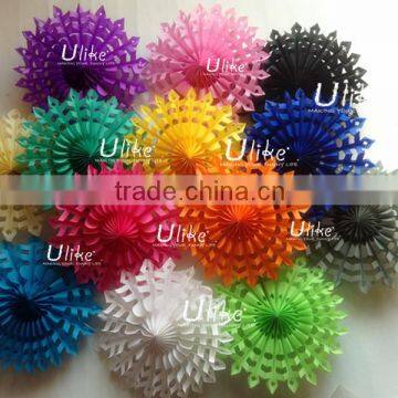 New rainbow party honeycomb tissue fan cheap promotional fans