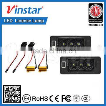 3-C.REE LED Extremely Bright Error Free LED License Plate Lamp for European cars