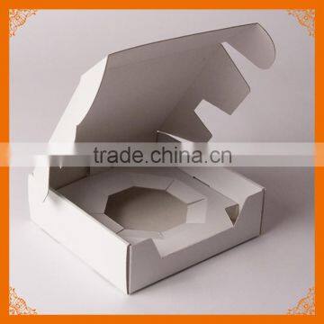 white paper corrugated box display