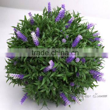 wedding decoration artificial cheap plastic hanging flower topiary balls lavender balls for garden hotel decor