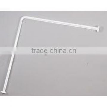 wall mounted corner curved shower curtain rod