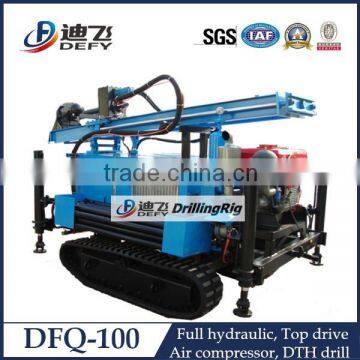 High Quality of DFQ-100 Rock Pneumatic Drilling Machine with Crawler