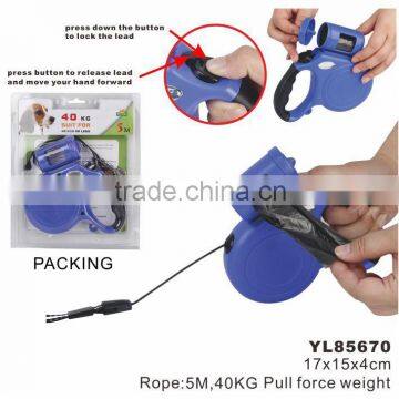 LED Light Retractable Dual Dog Leash