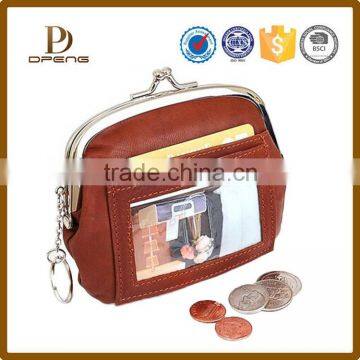 Customized Fashion Design Oem Bead Coin Purse Leatehr Coin Purse Clip photo-2