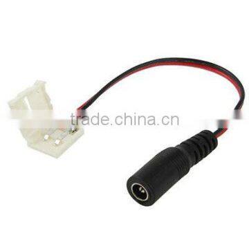 led strip to DC power supply 2 pin 10mm 5050 3528 PCB adapter connector commander plug