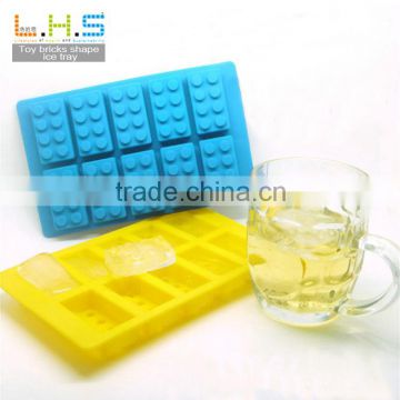 FDA standard 100% food grade TPR ice mold building block silicone ice cube tray