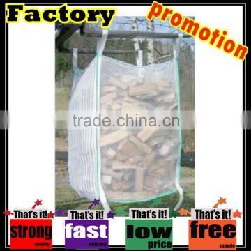 100% polypropylene woven firewood mesh FIBC bag