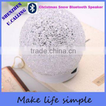 Portable Crystal Snowball Bluetooth Speaker With TF Card photo-3