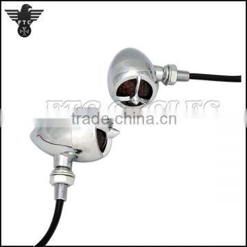 Tribar Smoke Turn Signal Vintage Motorcycle Indicator for Ducati Custom photo-3