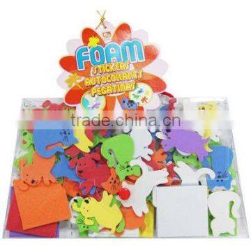 Foam EVA Sticker with Animal in Plastic Case