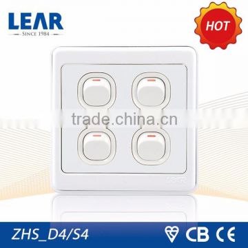 Top quality Rainbow series 16a rocker switch 250v