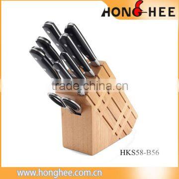 Oem Knife Factory 9pc Stainless Steel Knife With Block Set