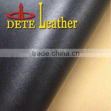 raw material for shoe making high quality boots synthetic leather with flocking leather backing