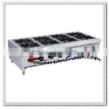 K224 Stainless Steel 8 Burners Tabletop Gas Stove