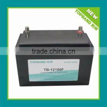 2012 New powerful design!!! Rechargeable 12V 100Ah club car battery