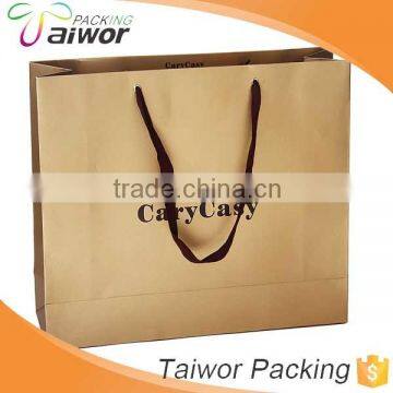 Custom printing eco friendly shopping kraft paper bags