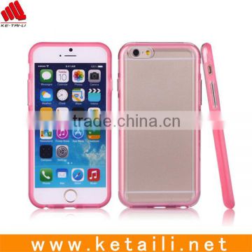 Ultra-thin PC & TPU Frame PC Back Cover Skin for iPhone 6 / 6 Plus Case