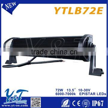 Shenzhen Manufactured 72w 13.5 Inch Led Driving Light Bars Auto Led Driving Light Bar Auto Led Spot Light Bar for Offroad ATV/UT photo-3