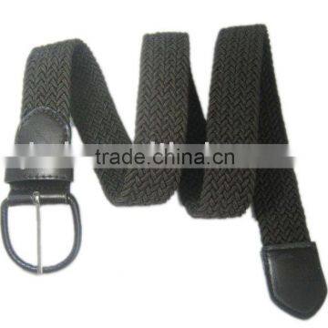 Elastic cord braided belt