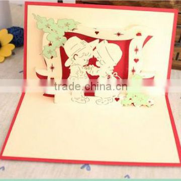 Free sample New Arrival customized Happy Birthday 3D Greeting Card